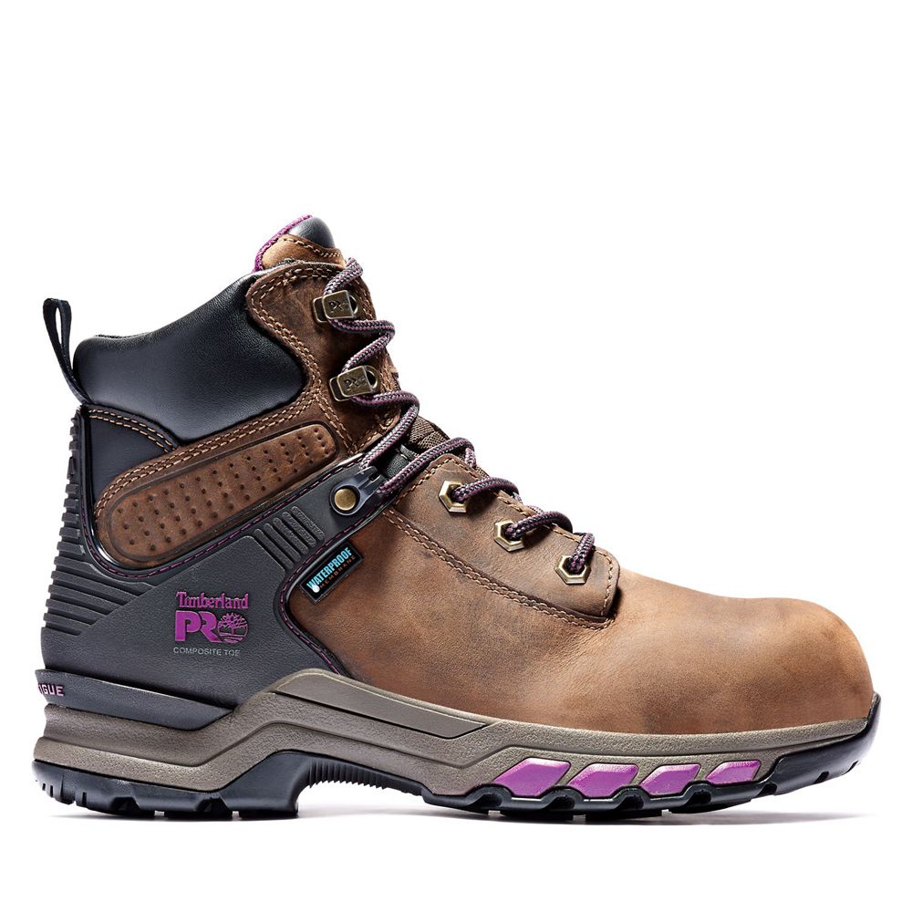 Botas de Trabajo Timberland Argentina Mujer - Pro® Hypercharge 6-Inch Composite-Toe Waterproof - Mar